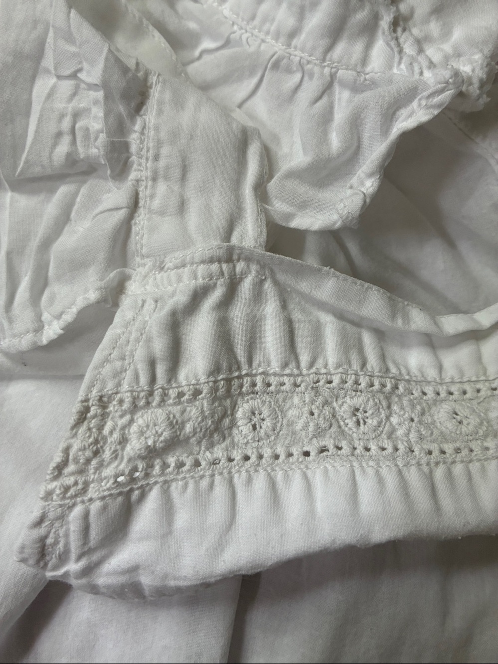 Gorgeous nightgown XS romantic cottagecore feminine fairy tale ruffle cotton - Picture 6 of 7